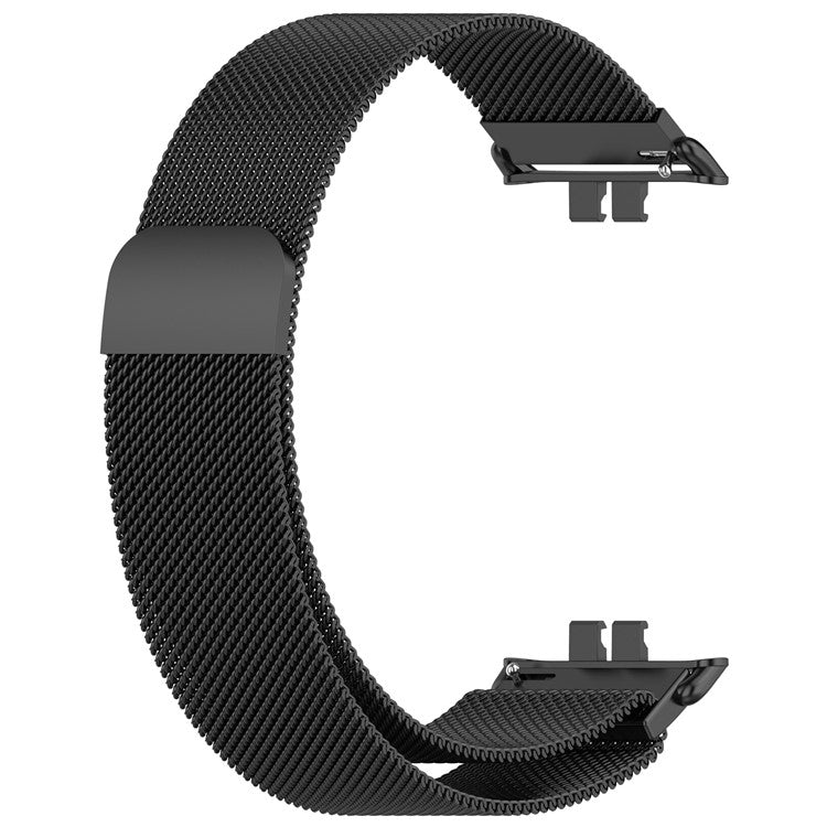 KALEBOL For Honor Choice ROSSINI 2i Watch Strap Magnetic Buckle Milanese Stainless Steel Wrist Band - Black