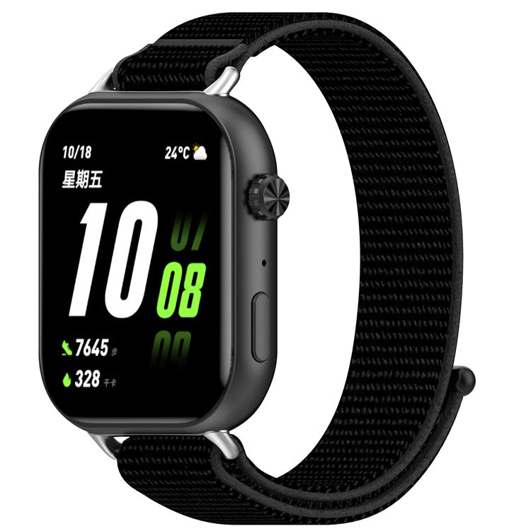 KALEBOL For Honor Choice ROSSINI 2i Watch Strap Magic Tape Nylon Replacement Wrist Band - Black