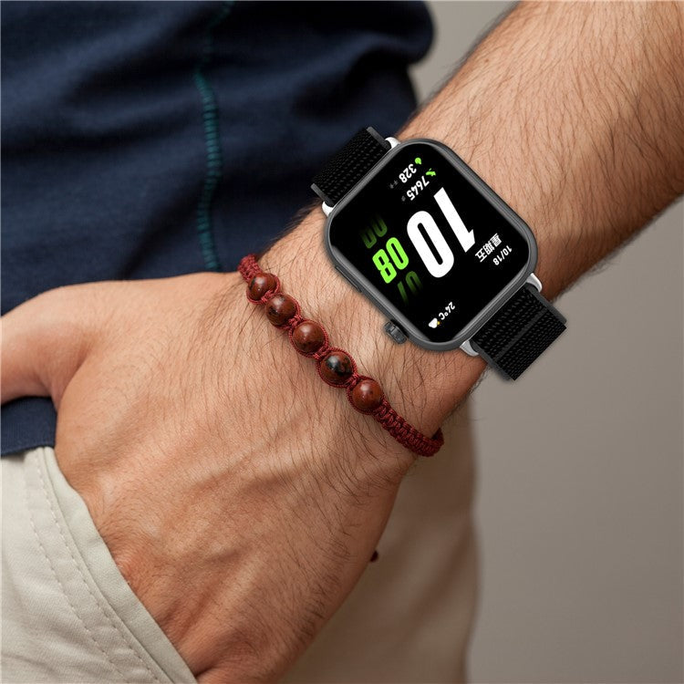 KALEBOL For Honor Choice ROSSINI 2i Watch Strap Magic Tape Nylon Replacement Wrist Band - Seashell