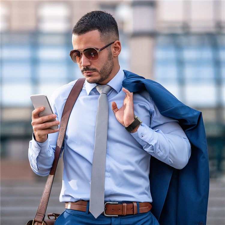 Watch Band for Apple Watch Series 10 Ultra 9 8 7 SE 6 5 4 3 2 1 46mm 49mm 45mm 44mm 42mm Genuine Cow Leather Strap - Black / Titanium Buckle