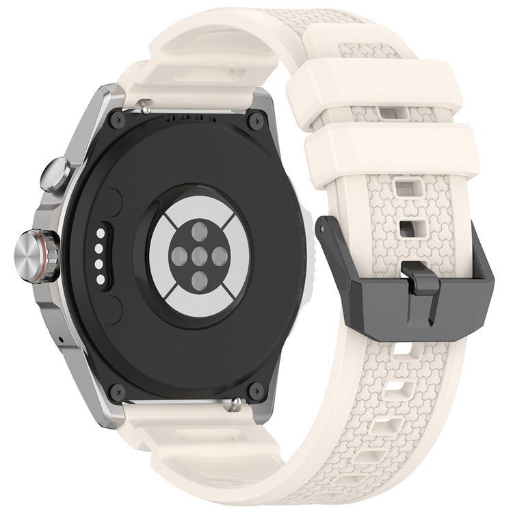 For TicWatch Atlas Silicone Strap Armor Style Flexible Silicone Adjustable Watch Band - Starlight