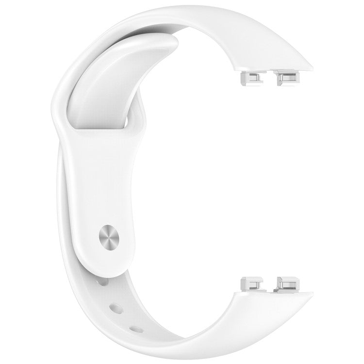 For Huawei Band 10 / 10 NFC / 9 / 9 NFC / 8 / 8 NFC Silicone Wristband Replacement Strap Sports Fitness Tracker Band - White