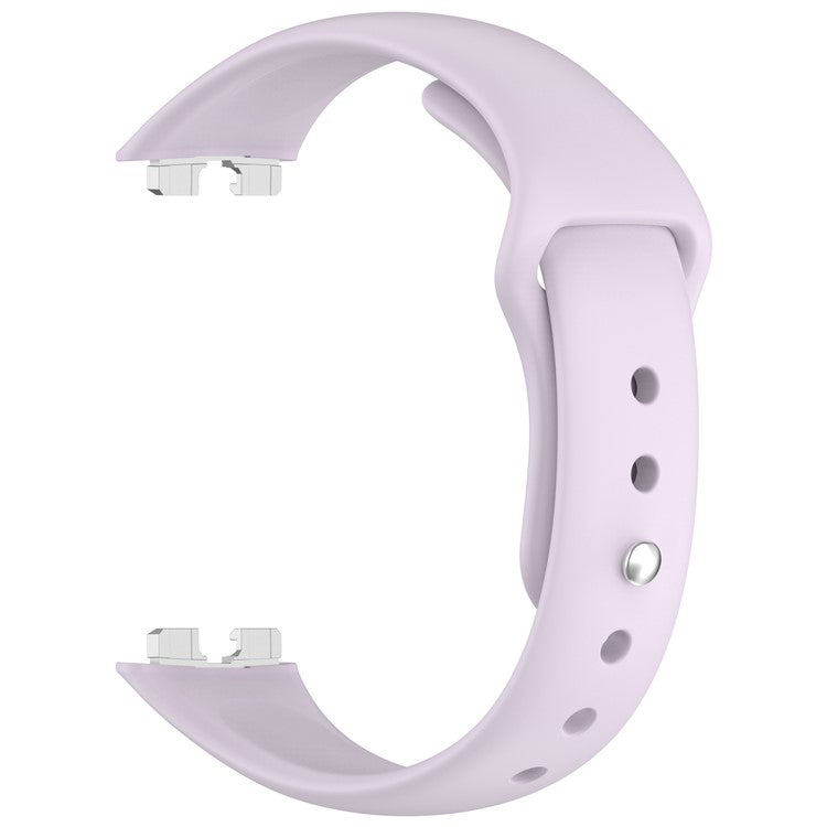 For Huawei Band 10 / 10 NFC / 9 / 9 NFC / 8 / 8 NFC Silicone Wristband Replacement Strap Sports Fitness Tracker Band - Light Purple