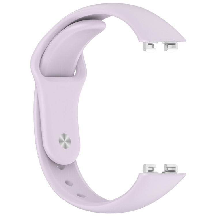 For Huawei Band 10 / 10 NFC / 9 / 9 NFC / 8 / 8 NFC Silicone Wristband Replacement Strap Sports Fitness Tracker Band - Light Purple