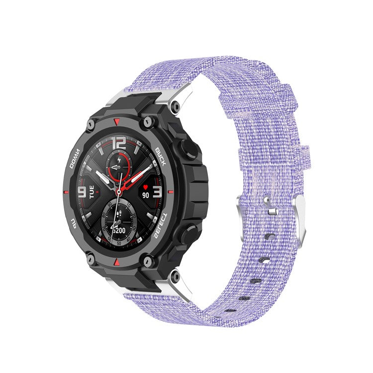 Nylon Cloth Replacement Strap Smart Watch Band for Huami Amazfit T-Rex Pro/Amazfit T-Rex - Purple