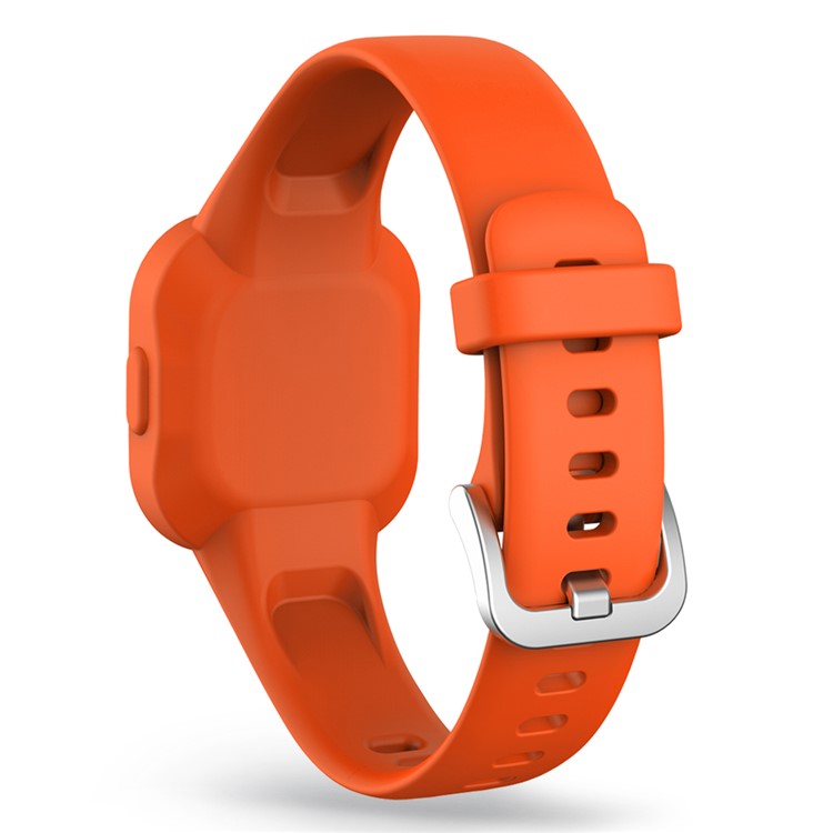 For Garmin Fit RJ3 / Vivofit JR3 Silicone Watch Band Pattern Printing Wrist Strap Replacement - Orange