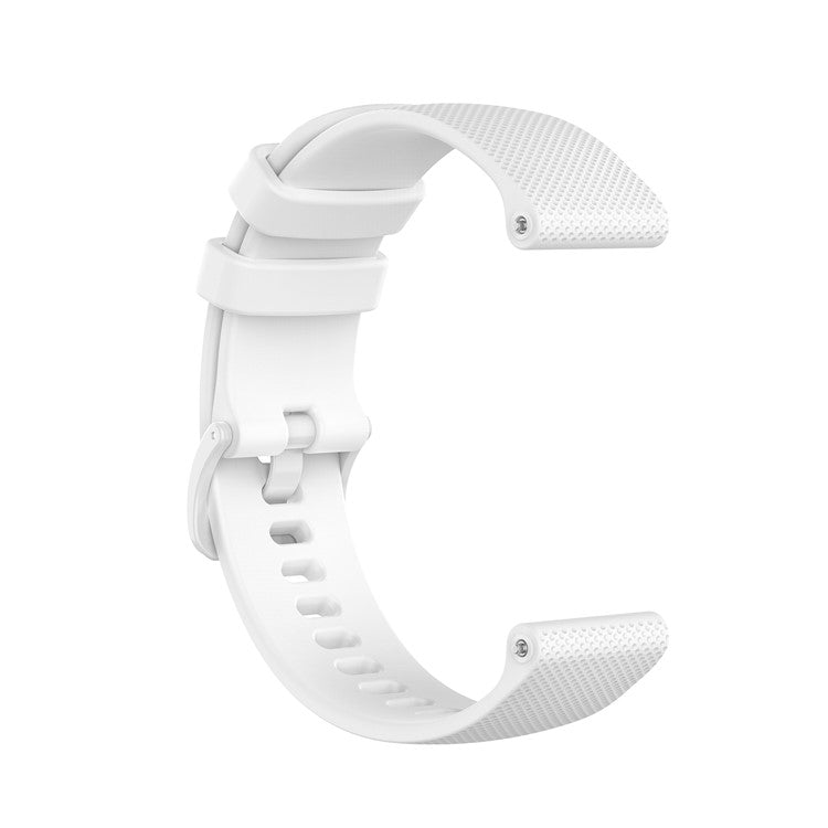 Replacement Solid Color Watchband Adjustable Smart Watch Strap 22mm for Garmin Venu 3 / 2 / Vivoactive 4 / Forerunner 265 - White