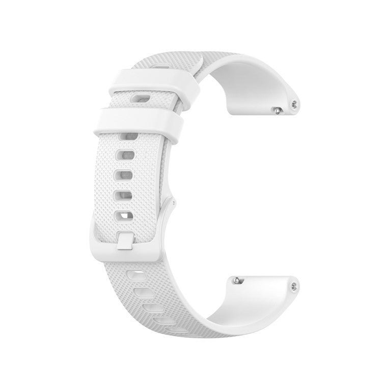 Replacement Solid Color Watchband Adjustable Smart Watch Strap 22mm for Garmin Venu 3 / 2 / Vivoactive 4 / Forerunner 265 - White