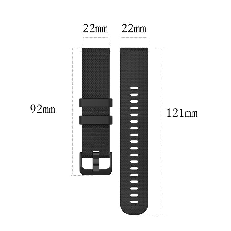 Replacement Solid Color Watchband Adjustable Smart Watch Strap 22mm for Garmin Venu 3 / 2 / Vivoactive 4 / Forerunner 265 - White