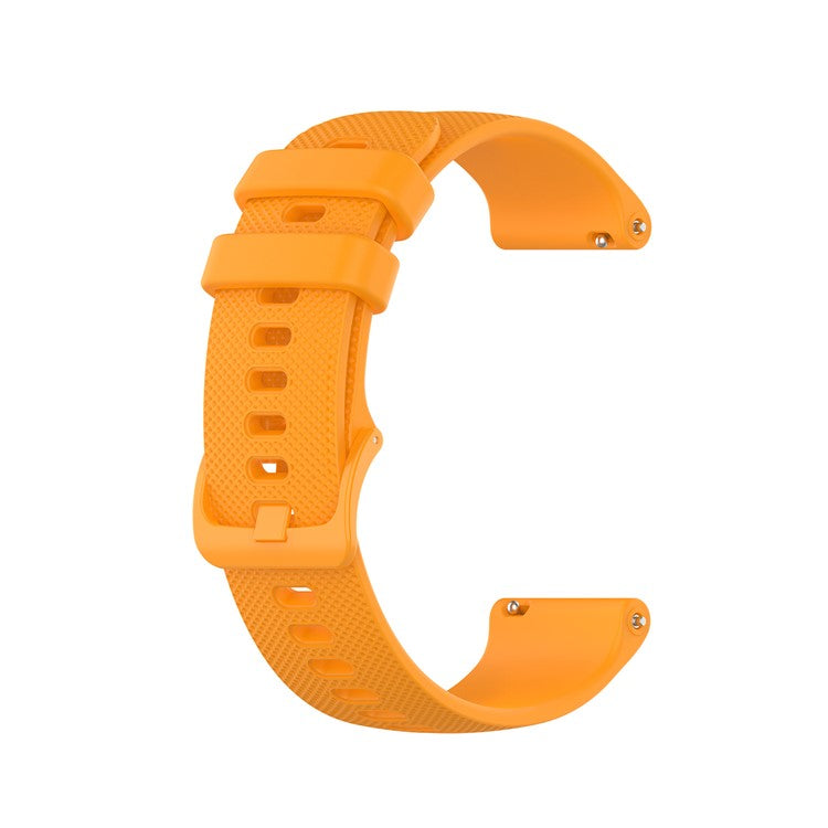 Replacement Silicone Smart Watch Band Adjustable Wrist Strap 20mm for Samsung Galaxy Watch4 Classic 46mm 42mm/Galaxy Watch4 44mm 40mm/Galaxy Watch 42mm/Garmin Vivoactive 3 - Yellow