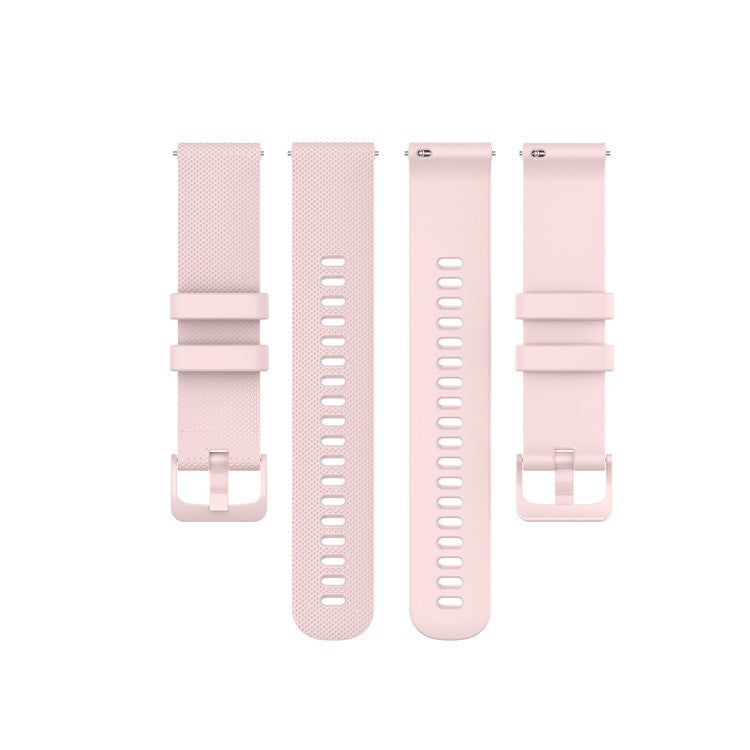 Replacement Silicone Smart Watch Band Adjustable Wrist Strap 20mm for Samsung Galaxy Watch4 Classic 46mm 42mm/Galaxy Watch4 44mm 40mm/Galaxy Watch 42mm/Garmin Vivoactive 3 - Pink