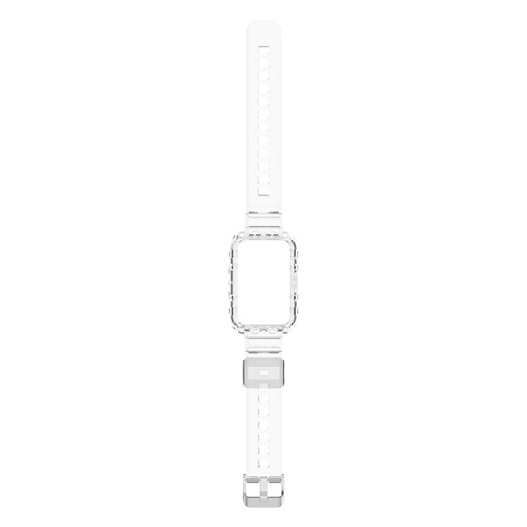 Transparent TPU Integrated Smart Watch Band Wrist Strap Frame for Huawei Watch Fit / Fit 2 / Fit New, One Size - Transparent