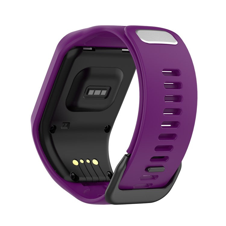 Silicone Watchband Replacement Wrist Strap for TomTom Spark/Runner 3/2 - Purple