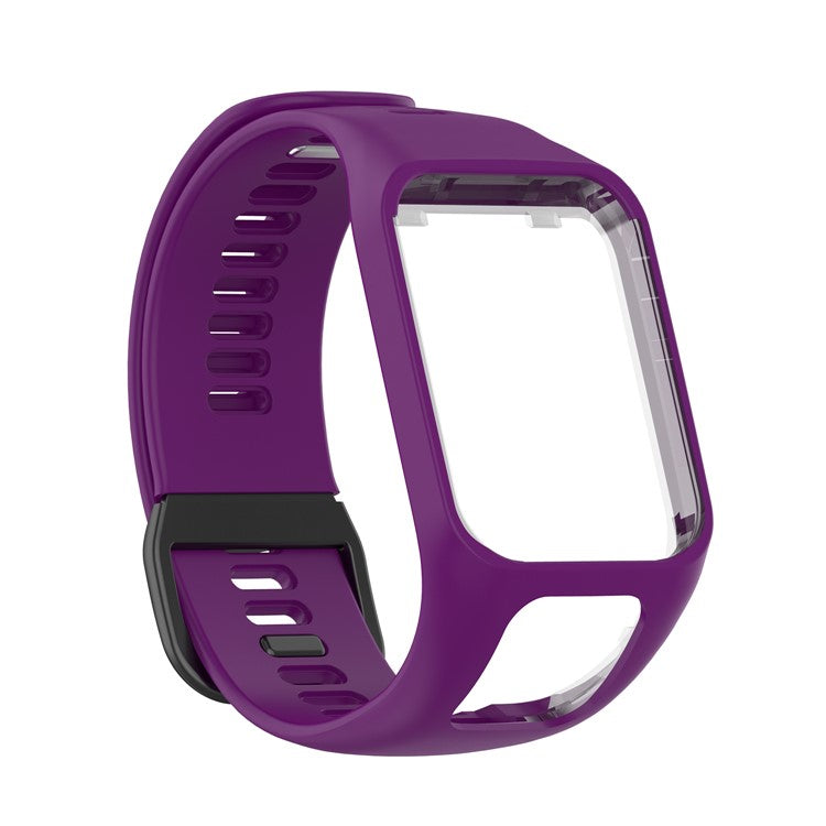 Silicone Watchband Replacement Wrist Strap for TomTom Spark/Runner 3/2 - Purple