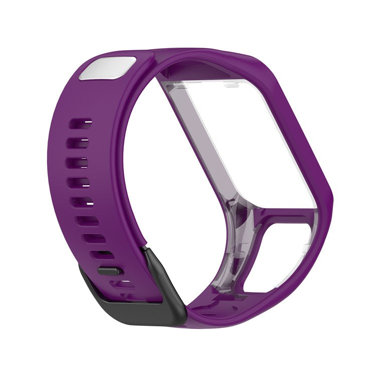 Silicone Watchband Replacement Wrist Strap for TomTom Spark/Runner 3/2 - Purple