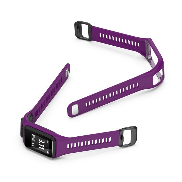 Silicone Watchband Replacement Wrist Strap for TomTom Spark/Runner 3/2 - Purple