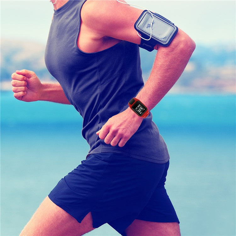 Silicone Watchband Replacement Wrist Strap for TomTom Spark/Runner 3/2 - Dark Blue