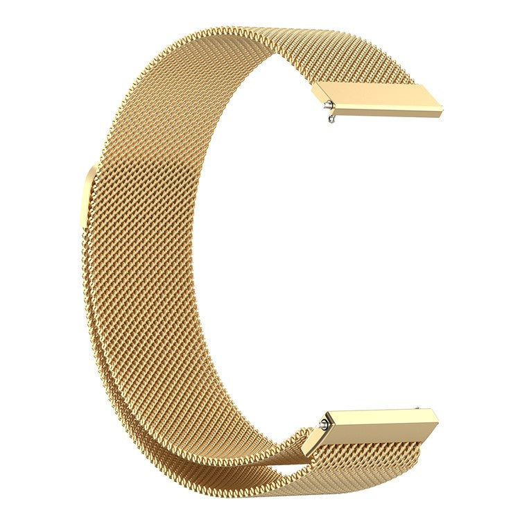Replacement Milanese Stainless Steel Mesh Strap Smart Watch Band 22mm for Huawei Watch 3/Watch 3 Pro - Gold