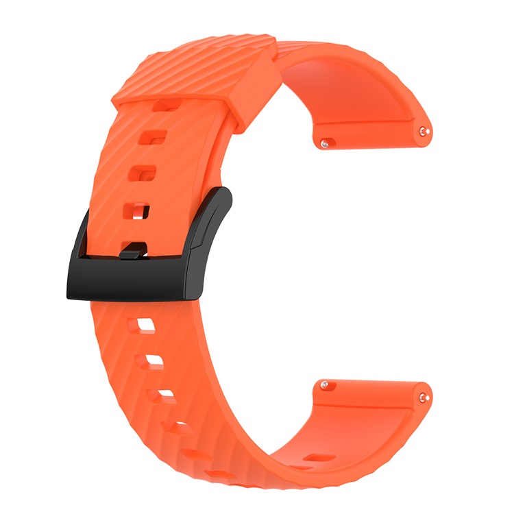24mm Soft Silicone Replacement Accessory Watch Band Wrist Strap for Suunto Spartan Sport / Spartan Sport Wrist HR / Suunto 9 / 9 Baro / Suunto 7 / Suunto D5 - Orange
