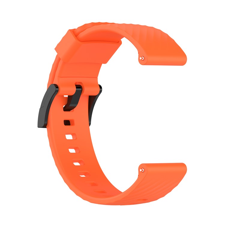 24mm Soft Silicone Replacement Accessory Watch Band Wrist Strap for Suunto Spartan Sport / Spartan Sport Wrist HR / Suunto 9 / 9 Baro / Suunto 7 / Suunto D5 - Orange