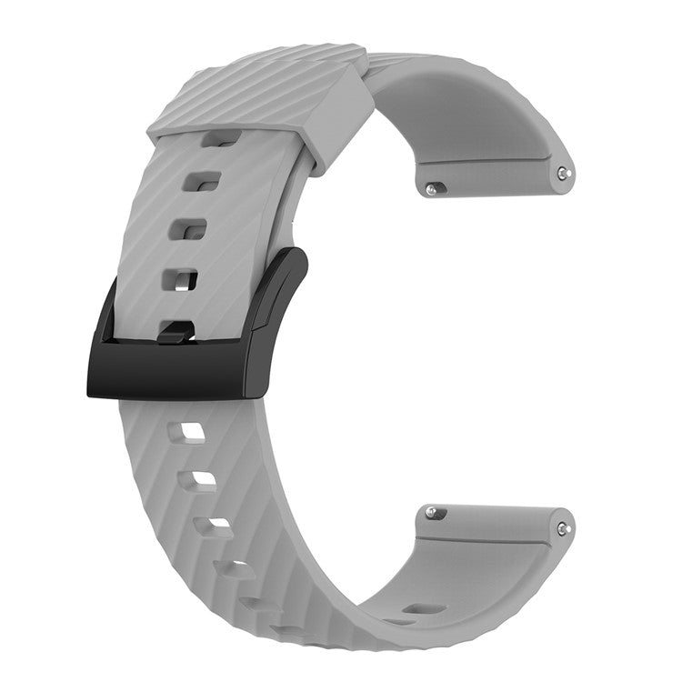 Sport Silicone Band Replacement Band Straps Wristbands Bracelet for Suunto Spartan Sport / Spartan Sport Wrist HR / Suunto 9 / 9 Baro / Suunto 7 / Suunto D5 - Grey