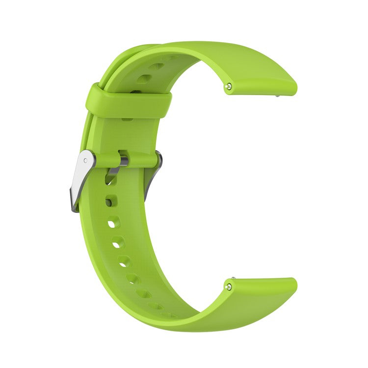 Premium Quality 22mm Sporty Silicone Waterproof Watch Band Interchangeable Strap for Realme Watch 3 / Huawei Watch 3 / 3 Pro / 3 Pro New / GT 2e - Lime