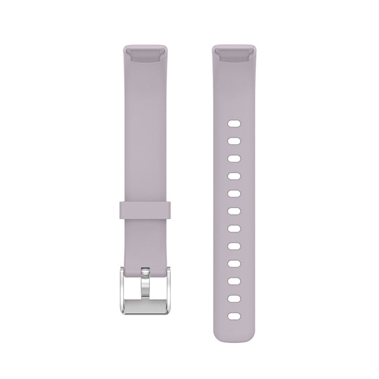 Silicone Smart Watch Strap Replacement Part for Fitbit Luxe, Size: L - Purple