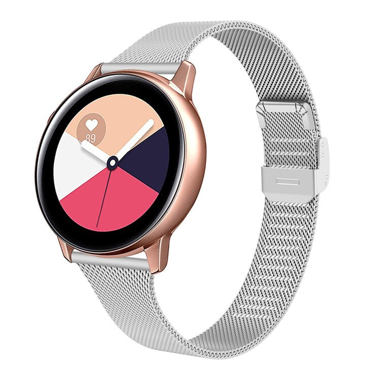 Buckle Milanese Stainless Steel Wristband Ultra Thin Watch Strap Replacement 22mm for Samsung Gear S3 Classic/Gear S3 Frontier/Gear S4/Galaxy Watch 46mm - Silver