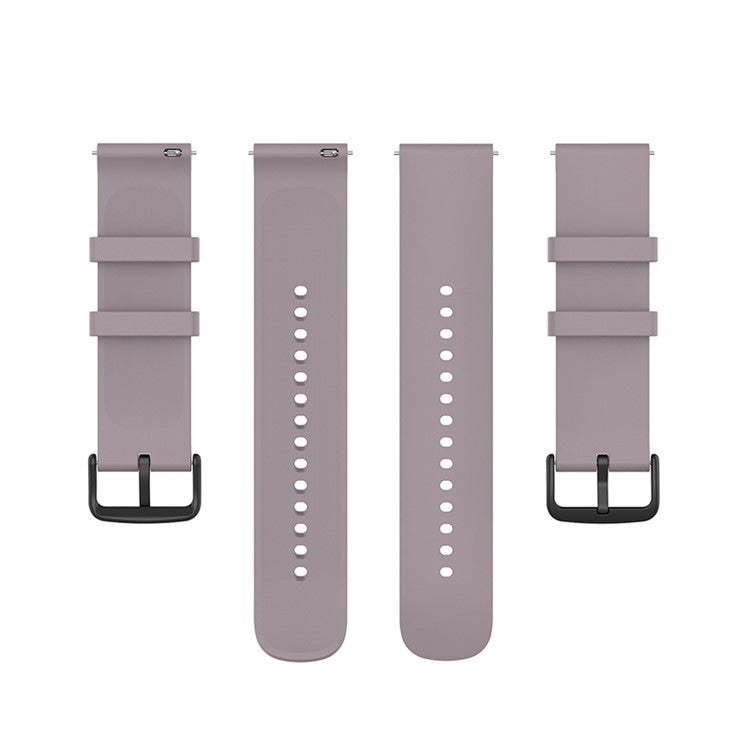 Soft Silicone Adjustable Smart Watch Band Replacement Strap 20mm for Samsung Galaxy Watch 5 / Watch 5 ProWatch4 Classic 46mm 42mm / Galaxy Watch4 44mm 40mm / Galaxy Watch3 41mm / Watch Active - Light Purple