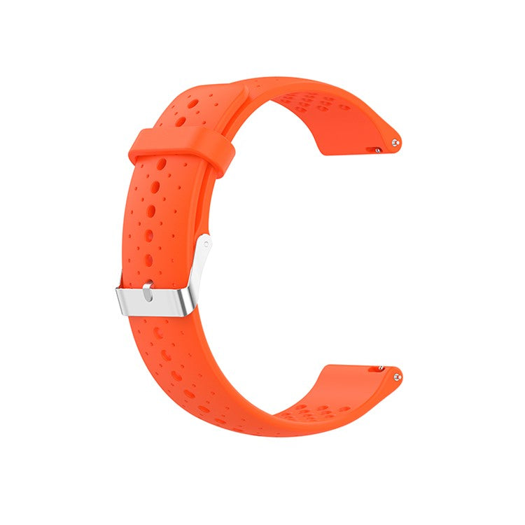 Breathable Smart Watch Strap Replacement Silicone Wrist Band for Garmin Forerunner 158/55 - Orange