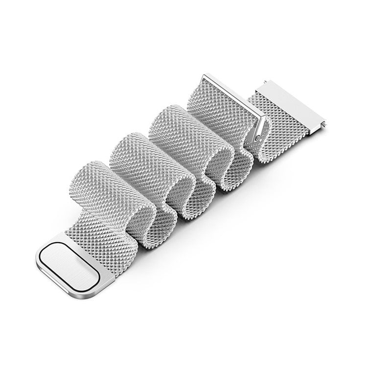 Stainless Steel Milanese Wrist Strap Watchband 20mm for Samsung Galaxy Watch6 40mm 44mm / Watch6 Classic 43mm 47mm / Watch 5 40mm 44mm / 5 Pro 45mm / Watch4 40mm 44mm - Silver