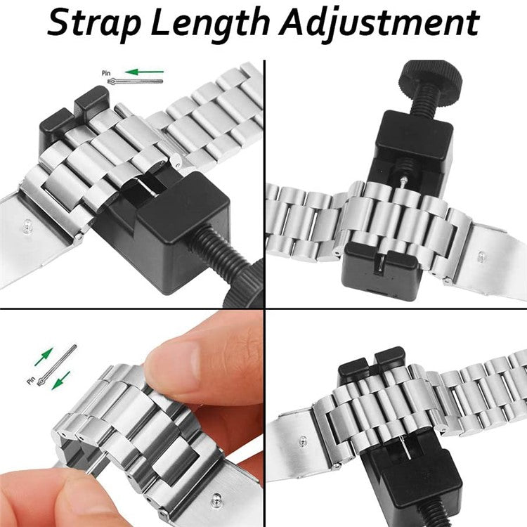 JLT 20mm Three Beads Stainless Steel Watch Band Flat Buckles for Samsung Galaxy Watch6 40mm 44mm / Watch6 Classic 43mm 47mm / Watch 5 40mm 44mm / 5 Pro 45mm / Watch4 40mm 44mm - Silver