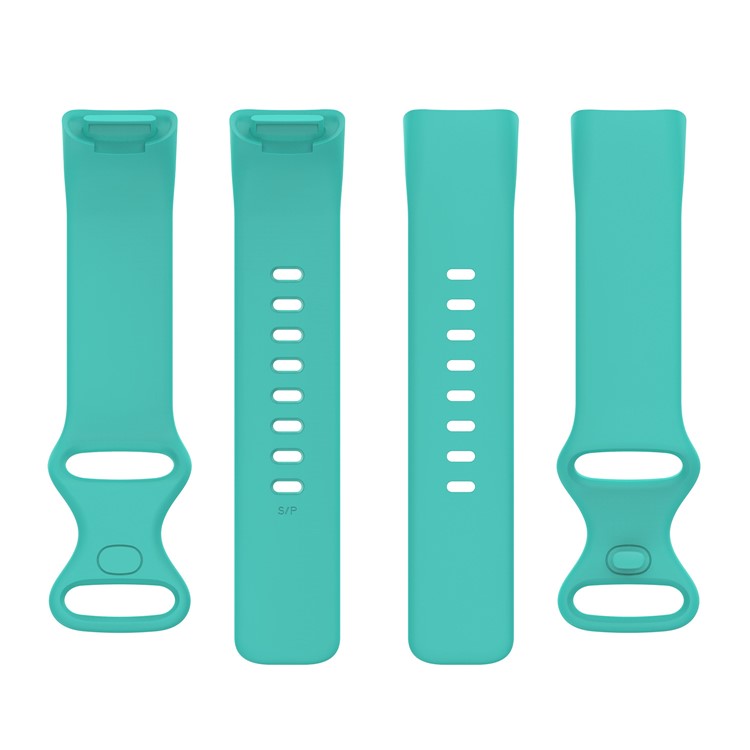 Soft TPU Watch Band Wristband Sports Bracelet Replacement Strap for Fitbit Charge 5, Size: S - Teal