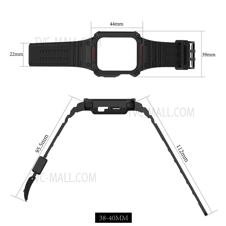 Electroplating One-Piece Soft TPU Smart Watch Replacement Strap for Apple Watch Series 10 42mm / 9 8 7 41mm / 6 5 4 SE SE (2022) SE (2023) 40mm / 3 2 1 38mm - Matte Transparent / Transparent