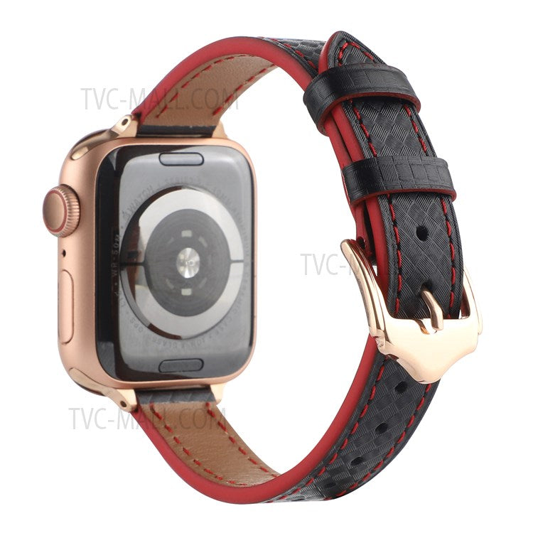 PU Leather Smart Watch Band Wrist Strap 14mm Width for Apple Watch Series 10 42mm / 9 8 7 41mm / 6 5 4 SE SE (2022) SE (2023) 40mm / 3 2 1 38mm - Style 20