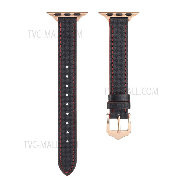 PU Leather Smart Watch Band Wrist Strap 14mm Width for Apple Watch Series 10 42mm / 9 8 7 41mm / 6 5 4 SE SE (2022) SE (2023) 40mm / 3 2 1 38mm - Style 20