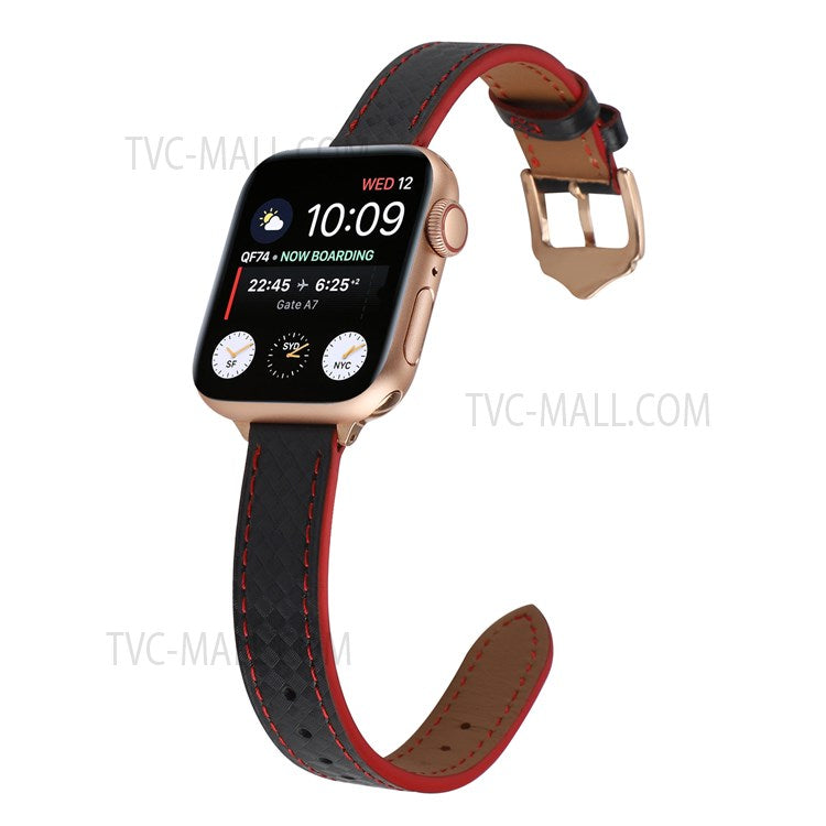 PU Leather Smart Watch Band Wrist Strap 14mm Width for Apple Watch Series 10 42mm / 9 8 7 41mm / 6 5 4 SE SE (2022) SE (2023) 40mm / 3 2 1 38mm - Style 20
