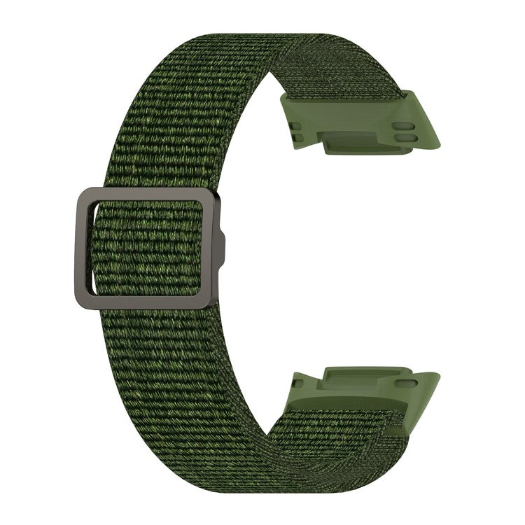 Adjustable Waterproof Smart Watch Band Elastic Nylon Replacement Straps for Fitbit Charge 6 / 5 - Green