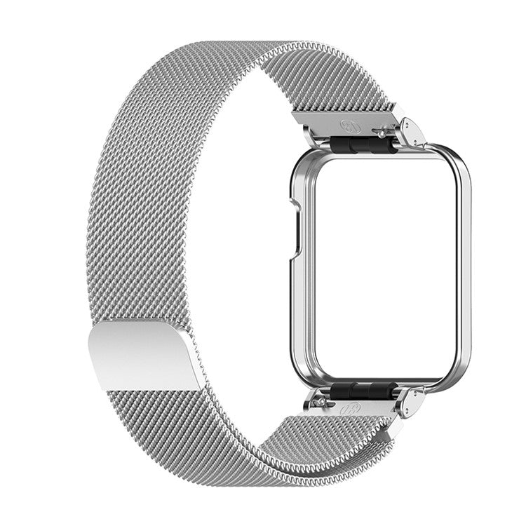 Magnetic Lock Stainless Steel Adjustable Watch Strap Band for Xiaomi Redmi Watch / Mi Watch Lite - Silver