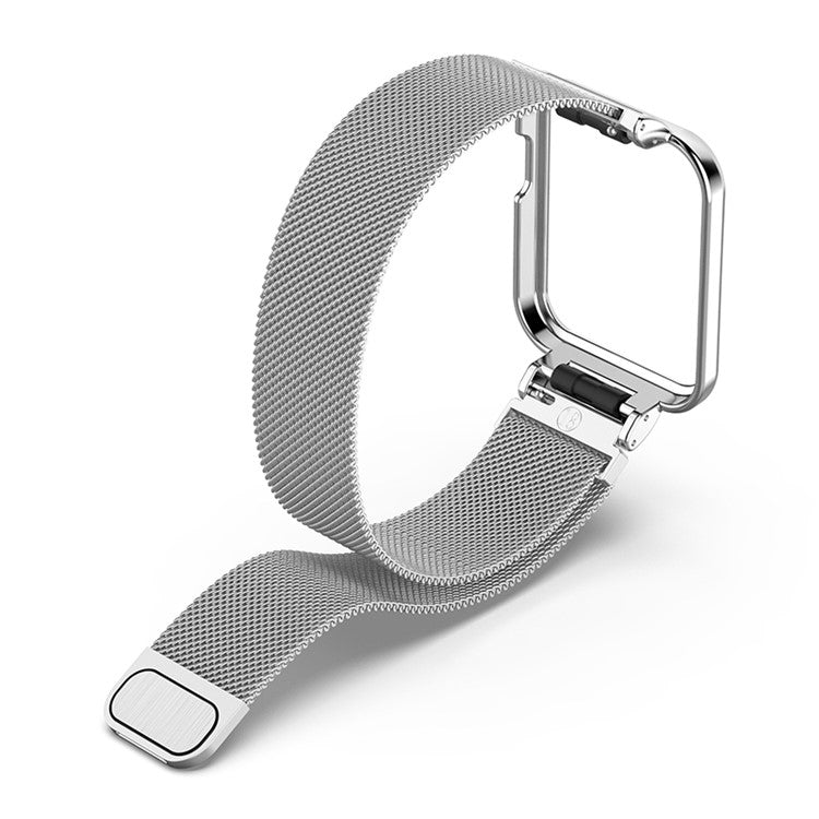 Magnetic Lock Stainless Steel Adjustable Watch Strap Band for Xiaomi Redmi Watch / Mi Watch Lite - Silver