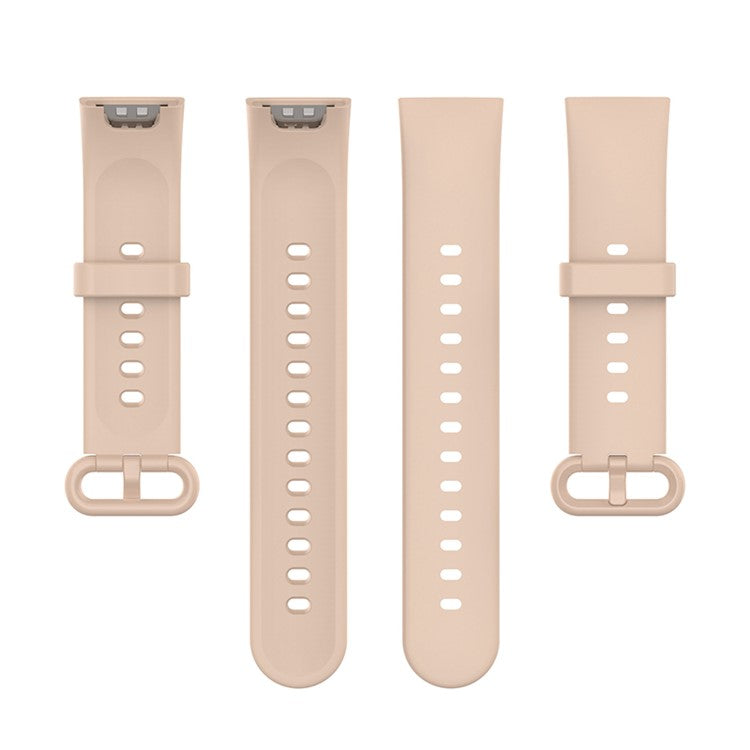 Adjustable Solid Color Watch Band Soft Silicone Strap for Xiaomi Redmi Watch 2 / Redmi Watch 2 Lite - Pink
