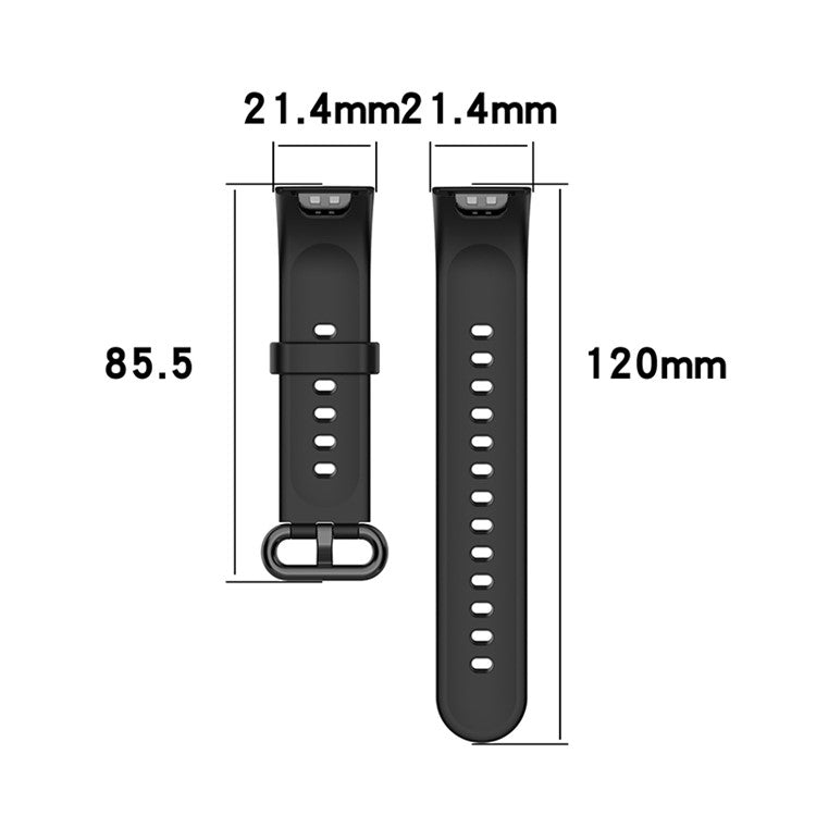 Adjustable Solid Color Watch Band Soft Silicone Strap for Xiaomi Redmi Watch 2 / Redmi Watch 2 Lite - Pink