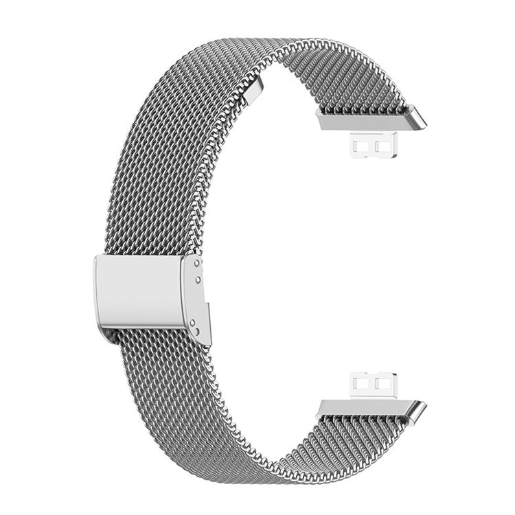 Classic Milanese Stainless Steel Watch Band Breathable Mesh Strap for Huawei Watch Fit - Silver