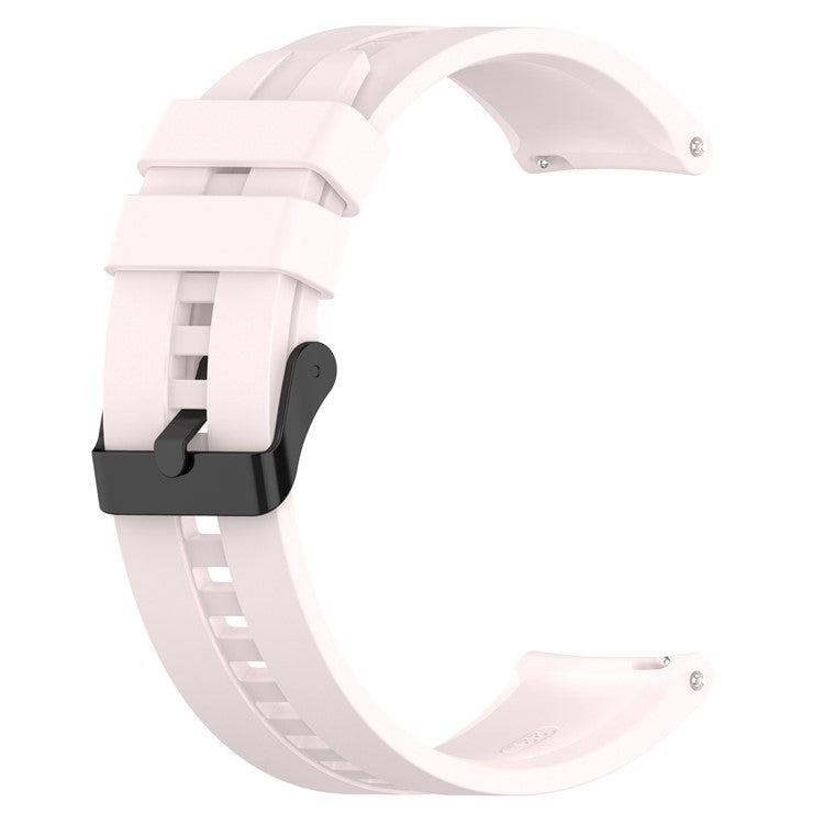 22mm Silicone Watch Strap Wristband with Steel Pin Buckle for Huawei Watch GT3/GT Runner - Light Pink