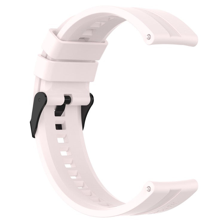 22mm Silicone Watch Strap Wristband with Steel Pin Buckle for Huawei Watch GT3/GT Runner - Light Pink
