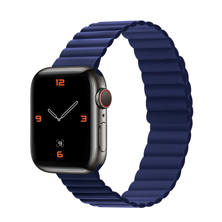 Dual Color Silicone Smart Watch Band for Apple Watch Series 10 42mm / 9 8 7 41mm / 6 5 4 SE SE (2022) SE (2023) 40mm / 3 2 1 38mm - Blue