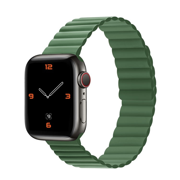 Dual Color Silicone Smart Watch Band for Apple Watch Series 10 42mm / 9 8 7 41mm / 6 5 4 SE SE (2022) SE (2023) 40mm / 3 2 1 38mm - Green