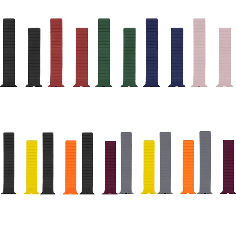 Dual Color Silicone Smart Watch Band for Apple Watch Series 10 42mm / 9 8 7 41mm / 6 5 4 SE SE (2022) SE (2023) 40mm / 3 2 1 38mm - Green