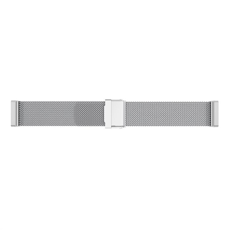 For Fitbit Versa 3/Sense Stainless Steel Milanese Adjustable Wrist Strap Replacement Smart Watch Band - Silver