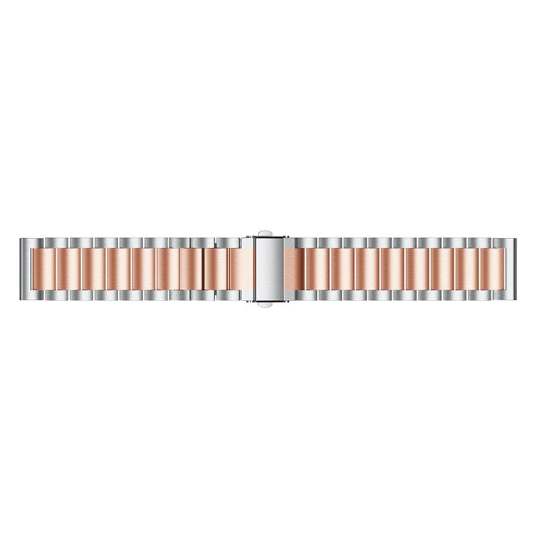 20mm Stainless Steel Watch Strap for Garmin Vivomove Style/Garminmove Style Quick Release Watchband with Folding Clasp - Rose Gold/Silver